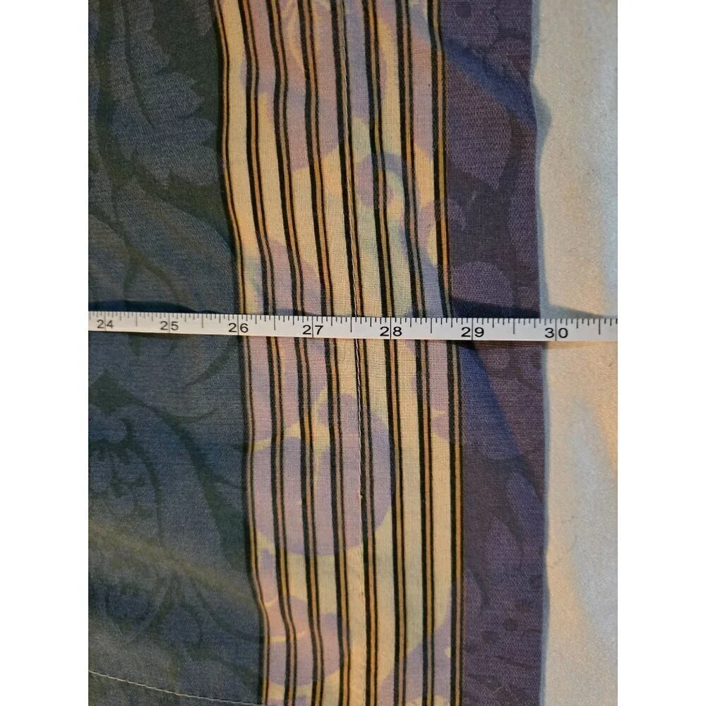 Vintage Springs Dark Boho Purple  Green Striped Pillowcase  Standard